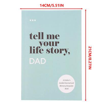 Family Story Recording Handbook Set - Tell Me Your Life Story Notepad Journal Notebook Planner Diary Notebooks Writing Pads