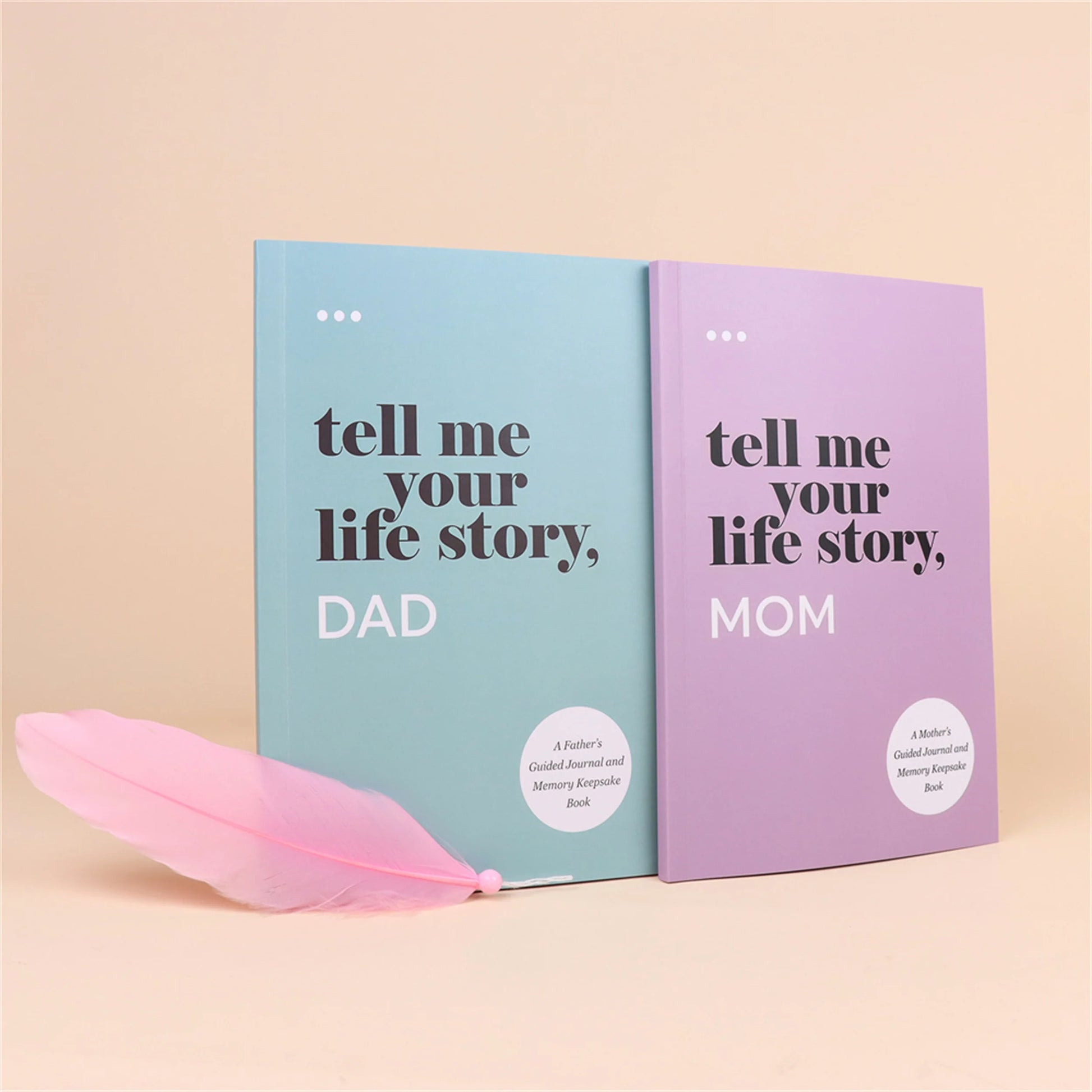 Family Story Recording Handbook Set - Tell Me Your Life Story Notepad Journal Notebook Planner Diary Notebooks Writing Pads
