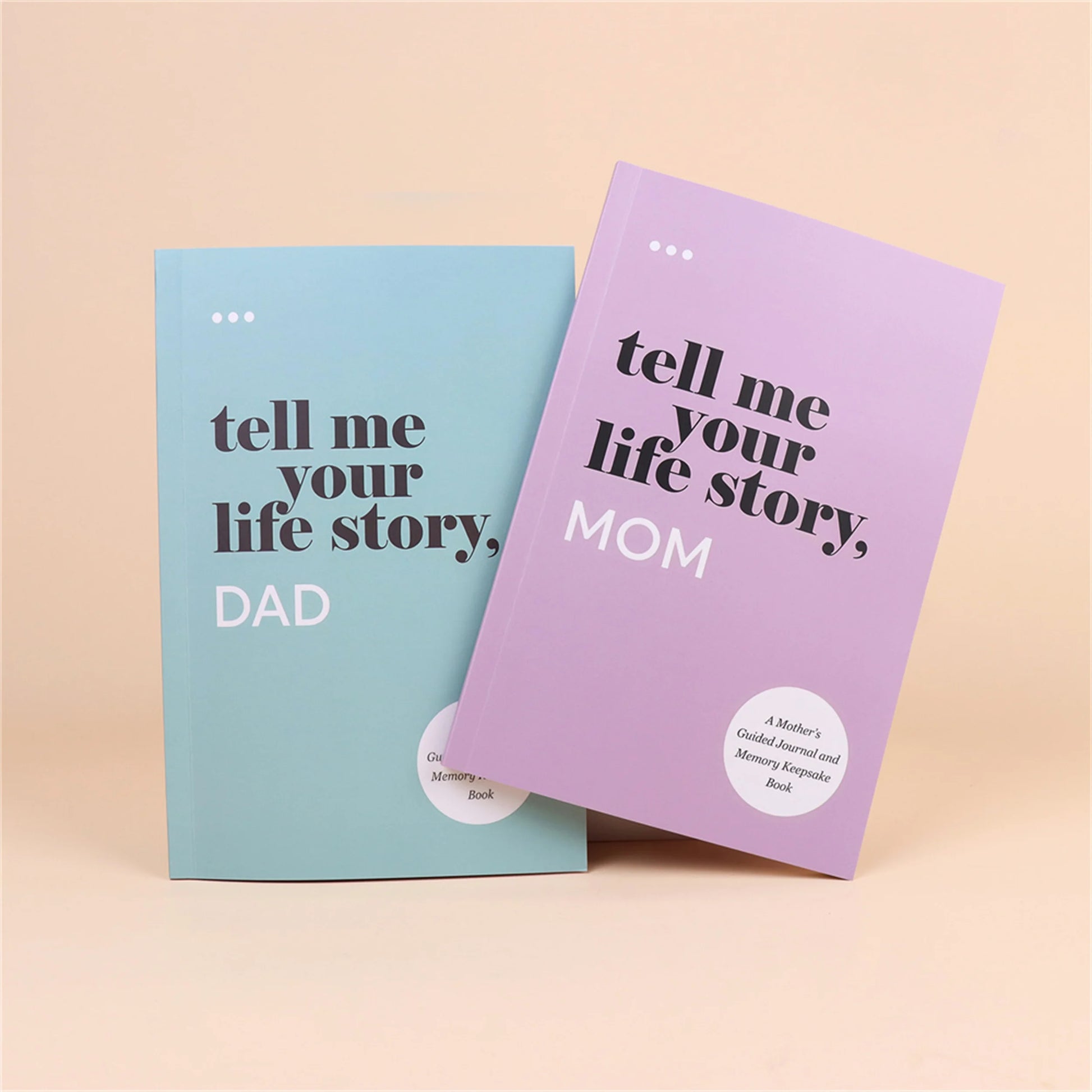 Family Story Recording Handbook Set - Tell Me Your Life Story Notepad Journal Notebook Planner Diary Notebooks Writing Pads